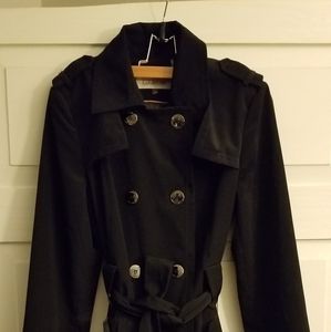 Black Calvin Klein Trench Coat
